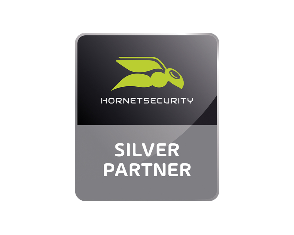 Logo von Hornetsecurity, einem Anbieter für E-Mail-Sicherheit, Cloud-Security und Datenschutz.