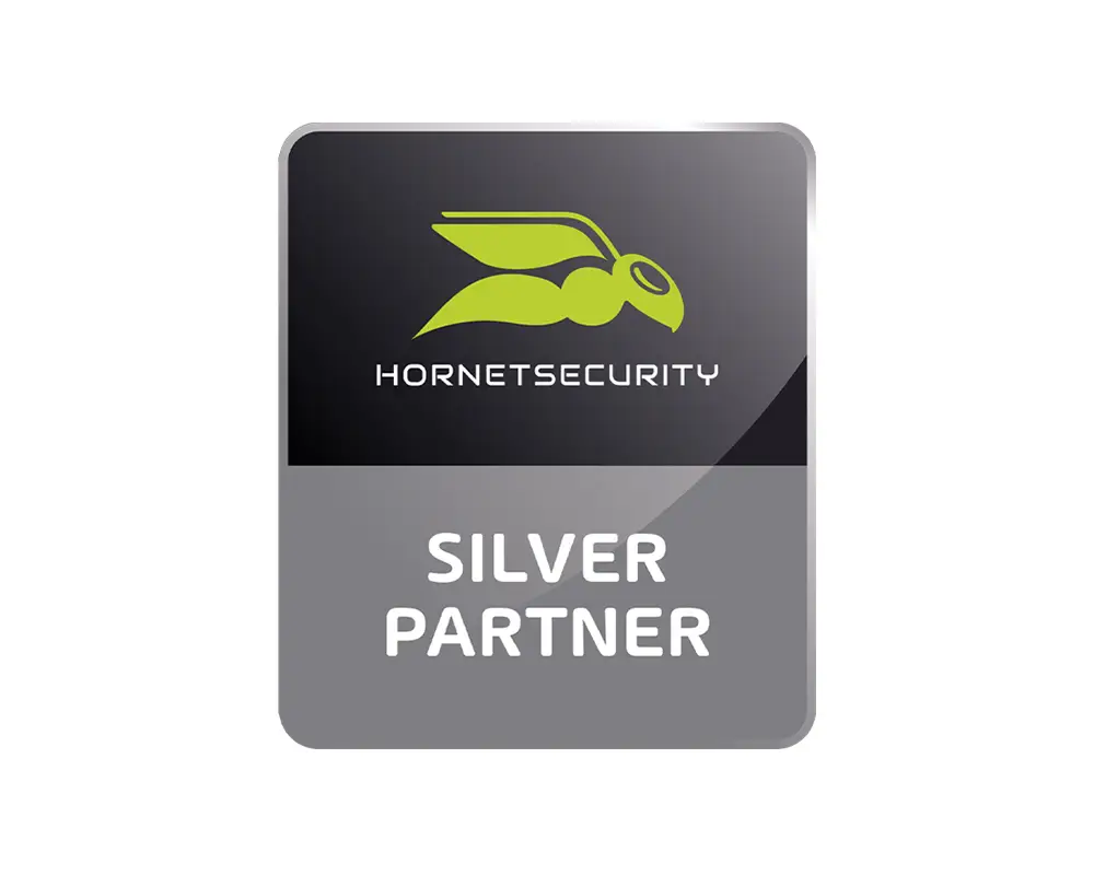 Logo von Hornetsecurity, einem Anbieter für E-Mail-Sicherheit, Cloud-Security und Datenschutz.