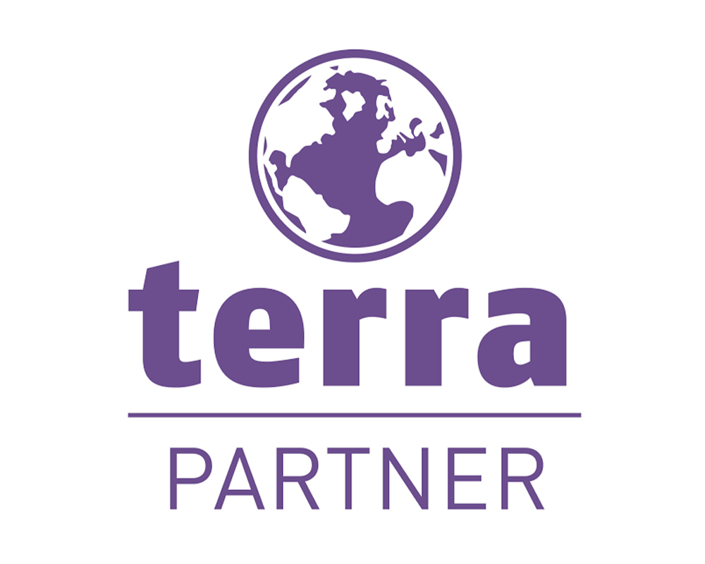 Logo der IT-Marke TERRA von WORTMANN AG, einem Hersteller professioneller IT-Hardware für Unternehmen.