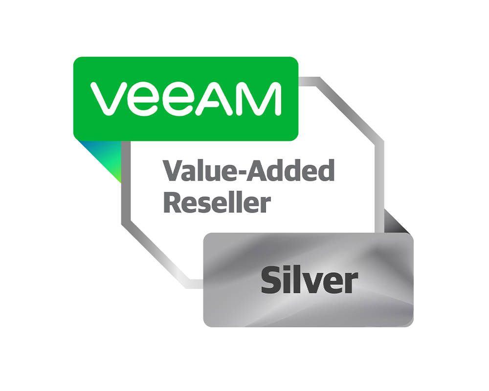 Logo von Veeam, einem Anbieter für Datensicherung, Backup-Lösungen und Datenwiederherstellung.