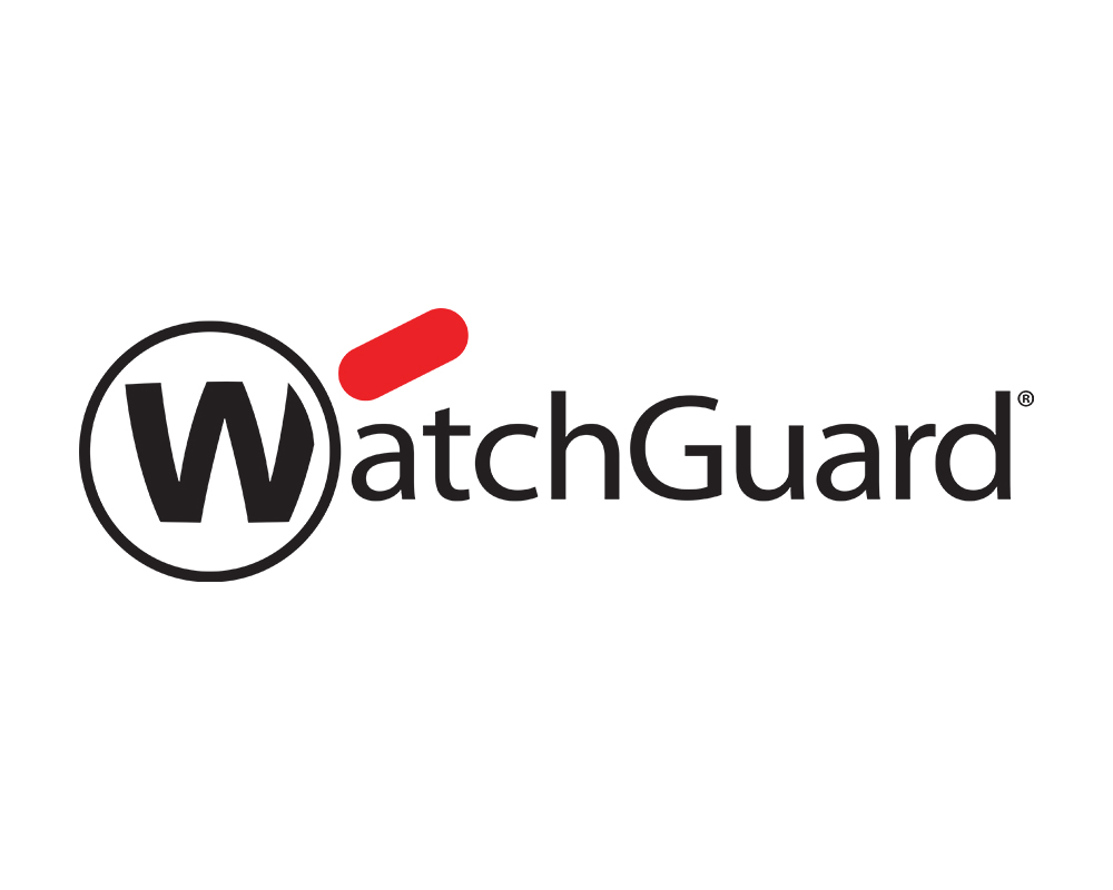 Logo von WatchGuard, einem Anbieter für Netzwerksicherheit, Firewall-Lösungen und Cybersecurity.